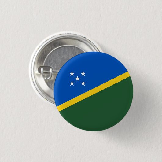 Flagge der Salomonen, Flagge der Salomonen Button (Vorne & Hinten)