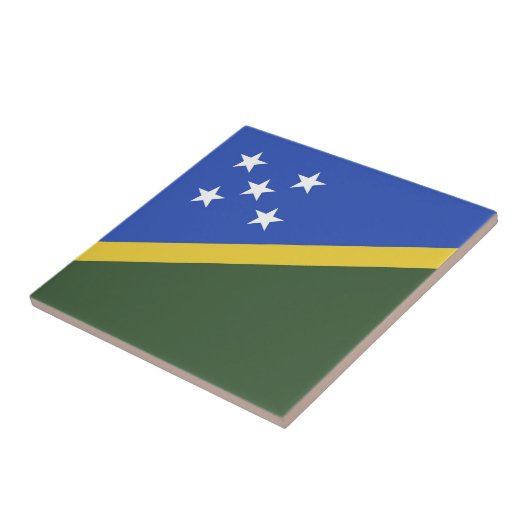 Flagge der Salomonen Fliese (Seite)