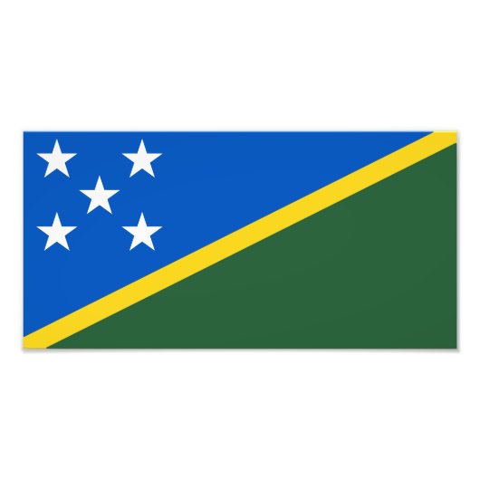 Flagge der Salomonen Fotodruck (Vorne)