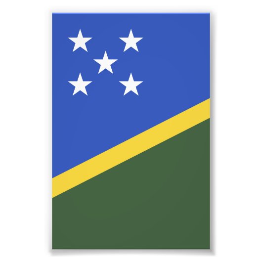 Flagge der Salomonen Fotodruck (Vorne)