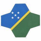 Flagge der Salomonen Fußball (Flach)