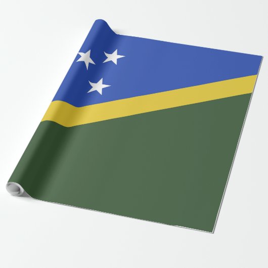 Flagge der Salomonen Geschenkpapier (Ungerollt)