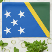 Flagge der Salomonen Geschirrtuch (Gefaltet)