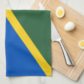 Flagge der Salomonen Geschirrtuch (Viertel Falte)