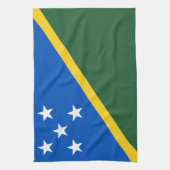 Flagge der Salomonen Geschirrtuch (Vertikal)