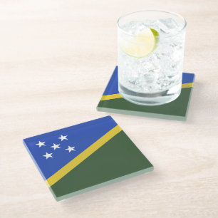 Flagge der Salomonen Glasuntersetzer