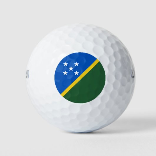 Flagge der Salomonen Golfball (Vorderseite)