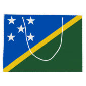 Flagge der Salomonen Große Geschenktüte (Rückseite)