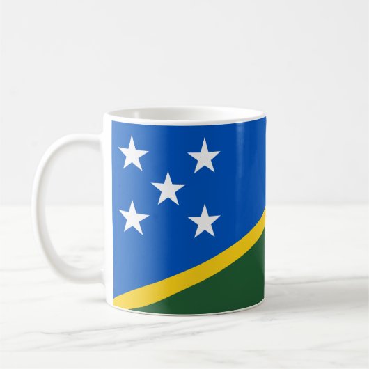 Flagge der Salomonen Kaffeetasse (Links)