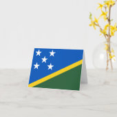 Flagge der Salomonen Karte (Gelbe Blume)