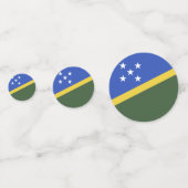 Flagge der Salomonen Konfetti (Rückseiten)