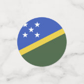 Flagge der Salomonen Konfetti (Klein Vorderseite)
