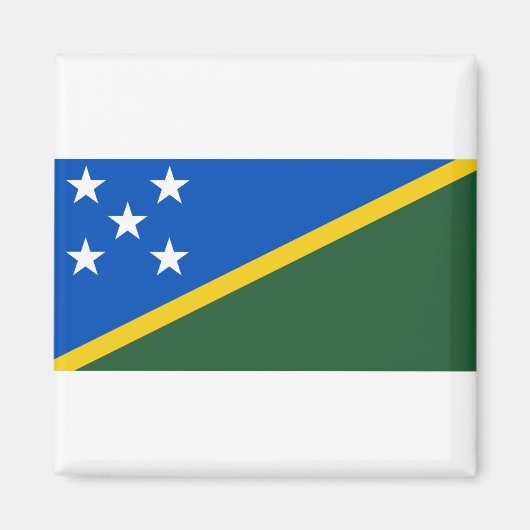 Flagge der Salomonen Magnet (Vorne)