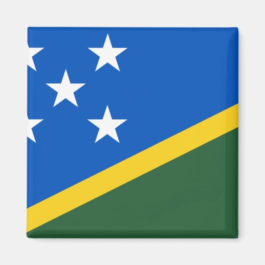 Flagge der Salomonen Magnet (Vorne)