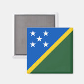 Flagge der Salomonen Magnet (Vorderseite/Rückseite)