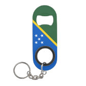Flagge der Salomonen Mini Flaschenöffner (Vorderseite)