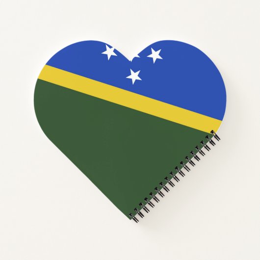 Flagge der Salomonen Notizblock (Rückseite)