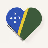 Flagge der Salomonen Notizblock (Vorderseite)