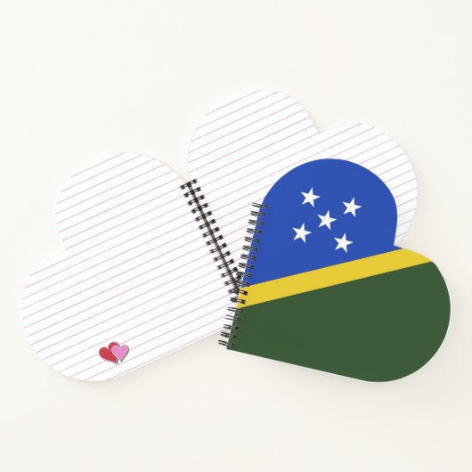 Flagge der Salomonen Notizblock (Innenseite)