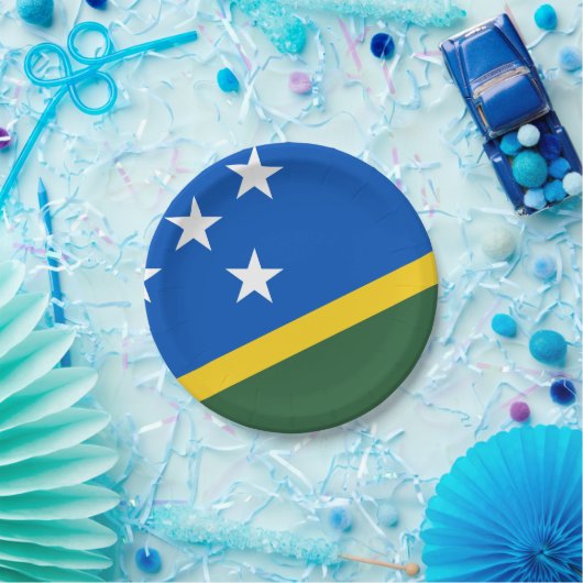 Flagge der Salomonen Pappteller (Party)