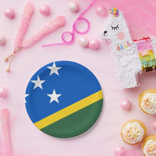 Flagge der Salomonen Pappteller (Party)