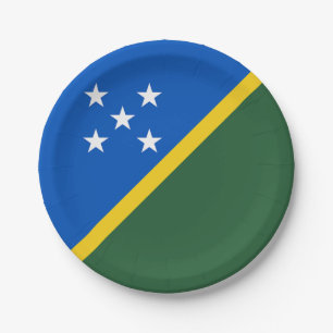 Flagge der Salomonen Pappteller