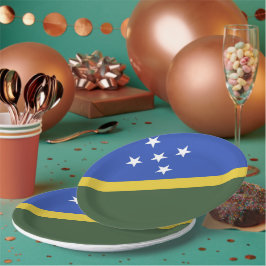 Flagge der Salomonen Pappteller