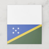 Flagge der Salomonen Platzkarte (Außenseite Aufgefaltet)