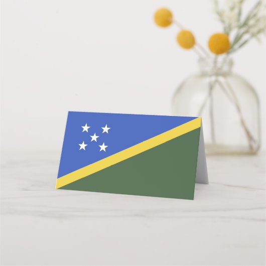 Flagge der Salomonen Platzkarte (Vorderseite)