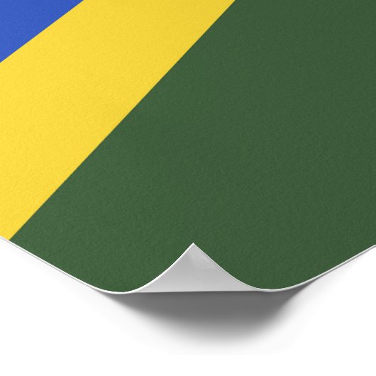 Flagge der Salomonen Poster (Ecke)
