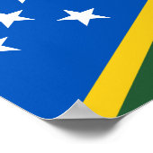 Flagge der Salomonen Poster (Ecke)