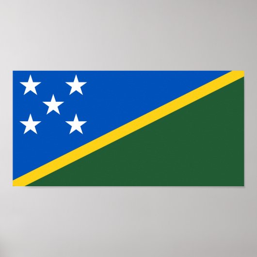 Flagge der Salomonen Poster (Vorne)