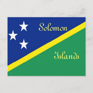 Flagge der Salomonen Postkarte