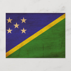Flagge der Salomonen Postkarte