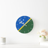 Flagge der Salomonen Runde Wanduhr (Zuhause)