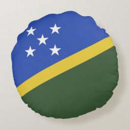 Flagge der Salomonen Rundes Kissen