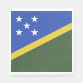 Flagge der Salomonen Serviette (Vorderseite)