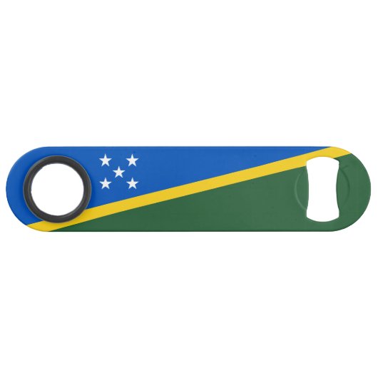 Flagge der Salomonen Speed Flaschenöffner (Vorderseite (Horizontal))