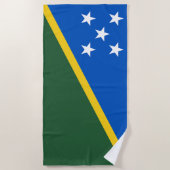 Flagge der Salomonen Strandtuch (Vorderseite)