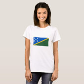 Flagge der Salomonen T-Shirt (Vorne ganz)