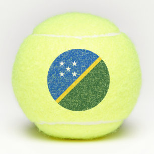 Flagge der Salomonen Tennisbälle