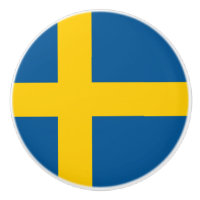 Flagge der schwedischen Keramik Knob
