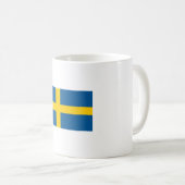 Flagge der schwedischen Tasse (VorderseiteRechts)