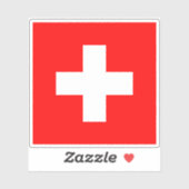 Flagge der Schweiz Aufkleber (Blatt)