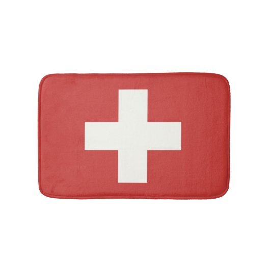 Flagge der Schweiz Badematte (Vorderseite)