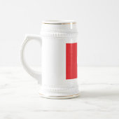 Flagge der Schweiz Bierglas (Links)