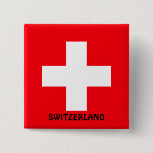Flagge der Schweiz  Button
