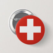 Flagge der Schweiz Button (Vorne & Hinten)