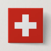 Flagge der Schweiz Button (Vorderseite)