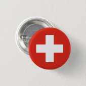 Flagge der Schweiz Button (Vorne & Hinten)